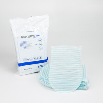 Myjka / rękawica z mydłem Dispowash 50szt